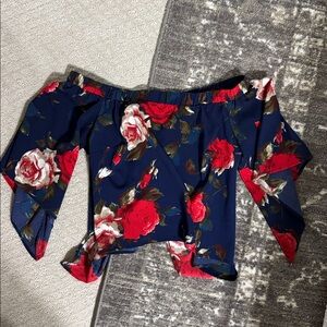 L'ATISTE Multicolor Floral off shoulder top